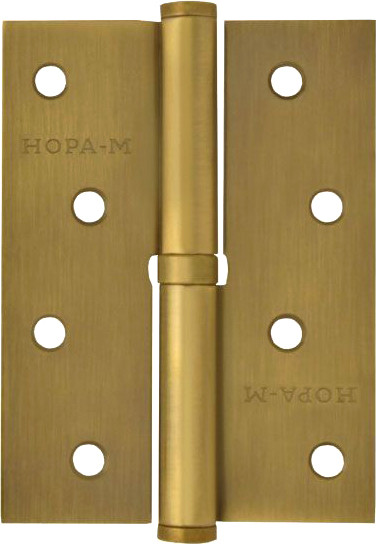 Изображение товара Петля дверная Нора-М 750-4 100x75x2.5 (левая, матовый кофе)