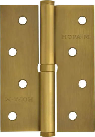 Изображение товара Петля дверная Нора-М 750-4 100x75x2.5 (правая, матовый кофе)