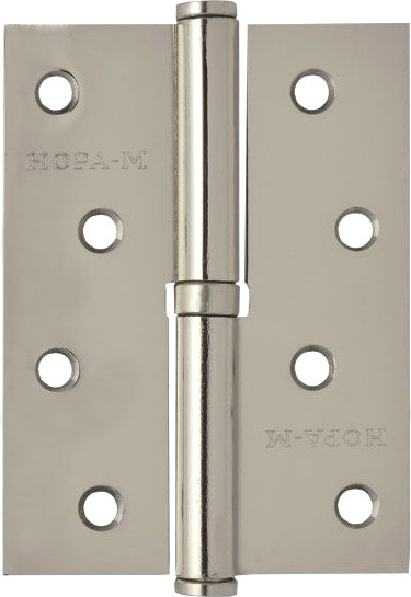 Изображение товара Петля дверная Нора-М 750-4 100x75x2.5 (левая, хром)