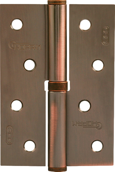 Изображение товара Петля дверная Нора-М 750-4-FHP-STD 100x70x2.5 (левая, старая медь)
