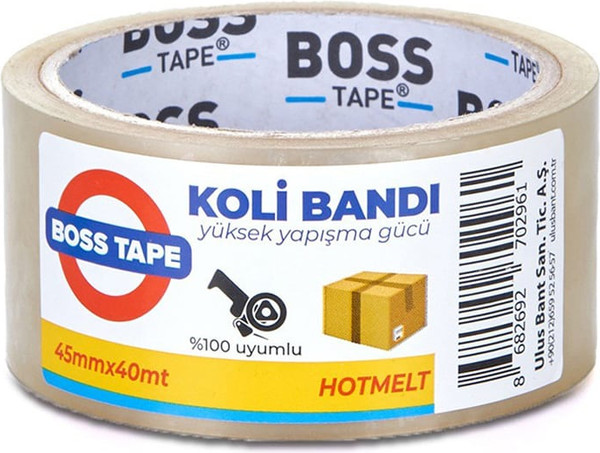 Изображение товара Скотч Boss Tape Упаковочный 45мм / PT45x40 (40м, прозрачный)