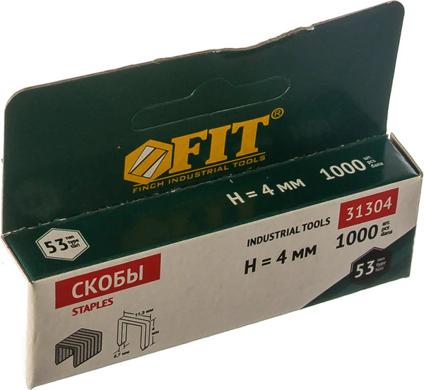 Изображение товара Скобы FIT 11.3х0.7мм / 31304 (1000шт)