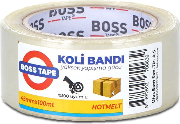 Изображение товара Скотч Boss Tape Упаковочный 45мм / PT45x100 (100м, прозрачный)