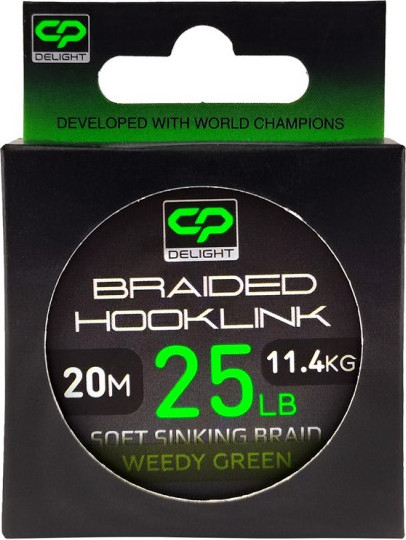 Изображение товара Поводковый материал Carp Pro Deligth Sinking Hooklink 25lb / CP4510-025 (20м, зеленый)