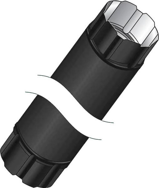 Изображение товара Труба водосточная Скайпрофиль Соединительная D90x1000 (металлический, RAL7024)