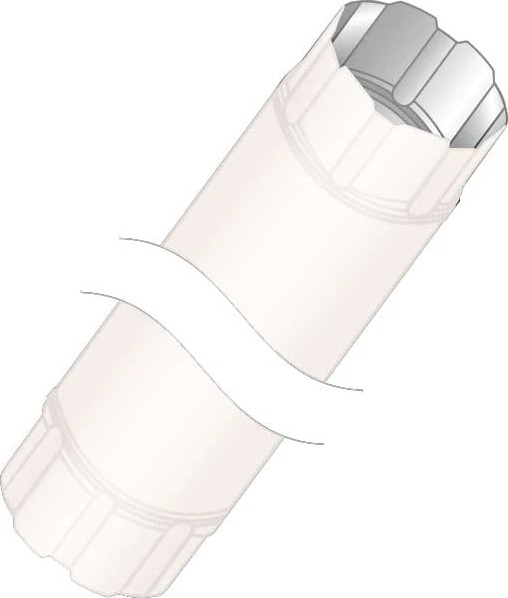 Изображение товара Труба водосточная Скайпрофиль Соединительная D90x1000 (металлический, RAL9003)