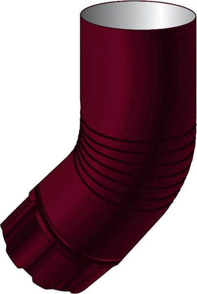 Изображение товара Колено трубы водосточной Скайпрофиль Металлическое D90 (RAL 3005)