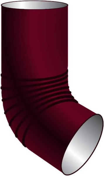 Изображение товара Колено трубы водосточной Скайпрофиль Сливное металлическое D90 (RAL 3005)