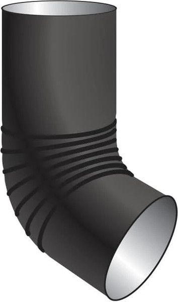 Изображение товара Колено трубы водосточной Скайпрофиль Сливное металлическое D90 (RAL 7024)