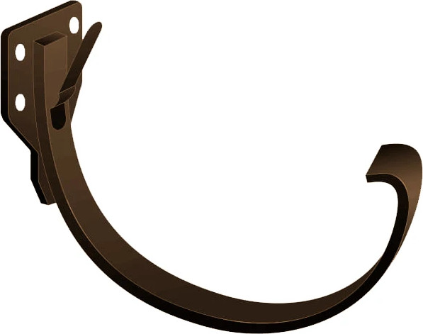 Изображение товара Кронштейн желоба Скайпрофиль Металлический карнизный 120х63 (RAL 8017)