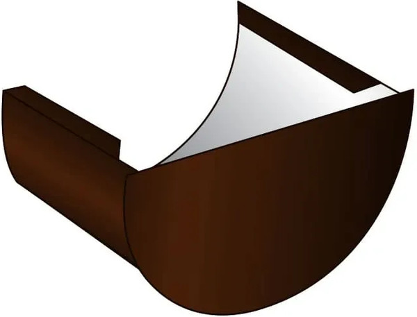 Изображение товара Заглушка желоба Скайпрофиль Металлическая 120х62 (RAL 8017)