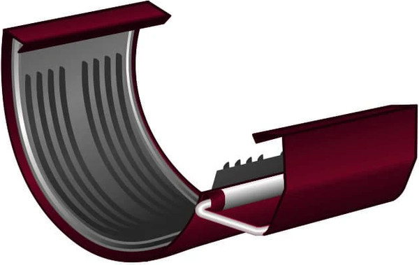 Изображение товара Соединитель желобов Скайпрофиль Металлический 120х63 (RAL 3005)