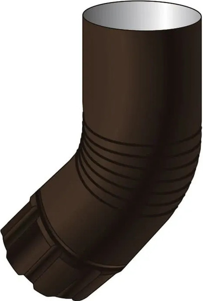 Изображение товара Колено трубы водосточной Скайпрофиль Металлическое D90 (RAL 8019)