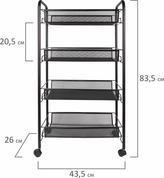 Изображение товара Этажерка Brabix 603753 (черный)