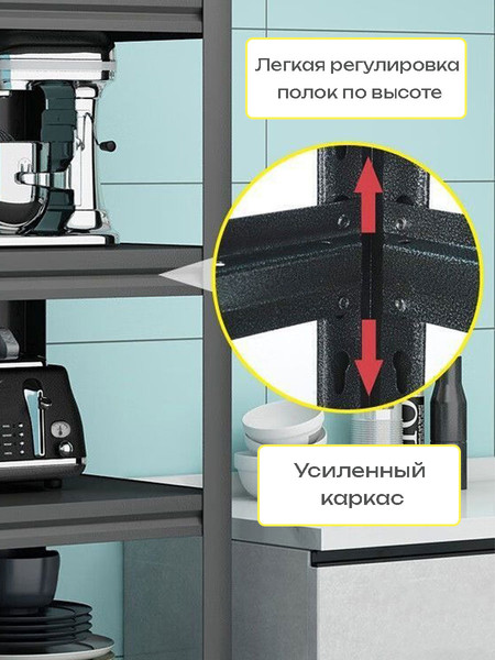 Изображение товара Стеллаж металлический Modular Shelving 90x40x182/5B