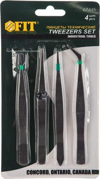 Изображение товара Пинцет монтажный FIT 67445 (4шт)