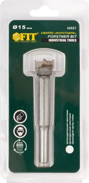 Изображение товара Сверло FIT Форстнера с карбидными вставками 15мм / 36521