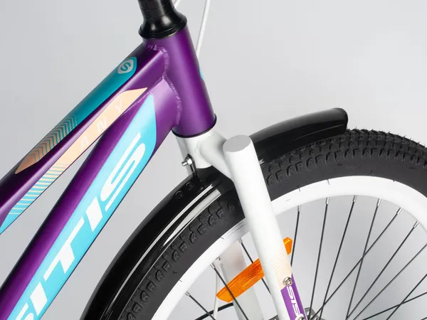 Изображение товара Велосипед Sitis Any Regit 1SP 26 2025 (15, Dark Purple/Turquoise/White)