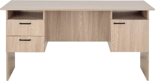 Изображение товара Письменный стол Polini Kids Home Vector 109 с 2 ящиками и полкой (ясень шимо светлый)