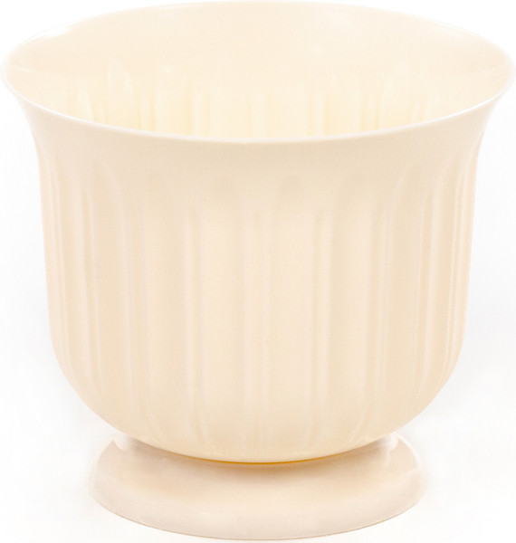 Изображение товара Кашпо Полесье Лира с подставкой / 06742 (1.5л, кремовый)