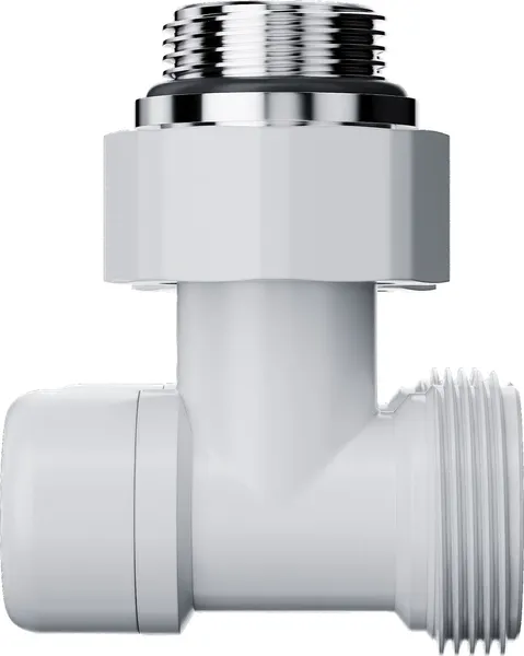 Изображение товара Узел подключения для радиатора Royal Thermo Design угловой 1/2х3/4" EK / RANDU11234WH (белый)