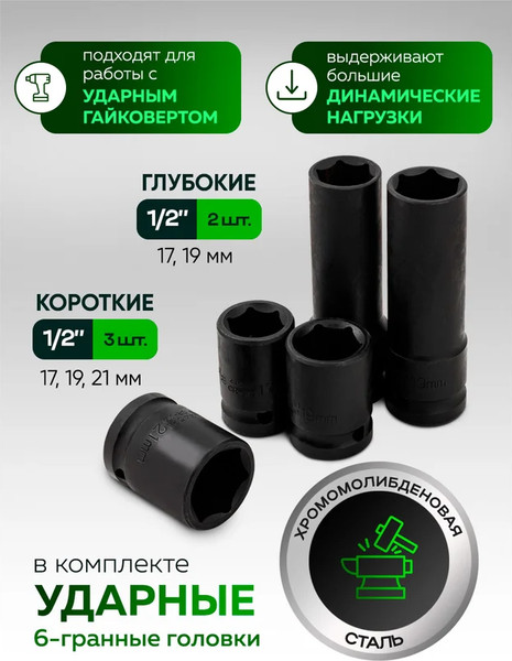 Изображение товара Универсальный набор инструментов RockForce RF-41082-5 GOLD