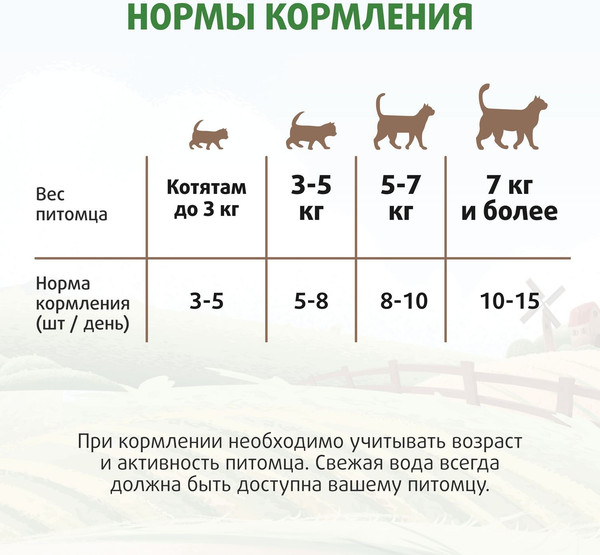 Изображение товара Лакомство для кошек Ферма кота Федора Хрустящие подушечки с паштетом из курицы (40г)