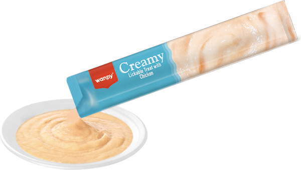 Изображение товара Лакомство для собак Wanpy Крем нежное пюре из курицы (70г)