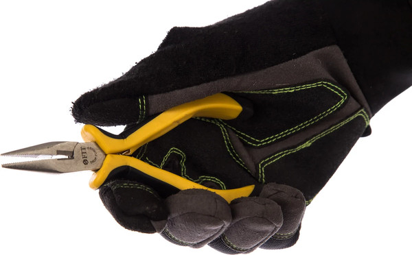 Изображение товара Тонкогубцы FIT Мини Профи 125мм / 51633 (черный/желтый)