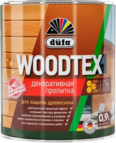 Изображение товара Пропитка для дерева Dufa Wood Tex (900мл, белый)