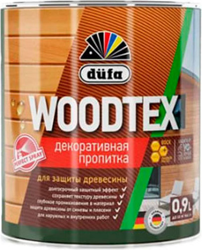 Изображение товара Пропитка для дерева Dufa Wood Tex (900мл, тик)