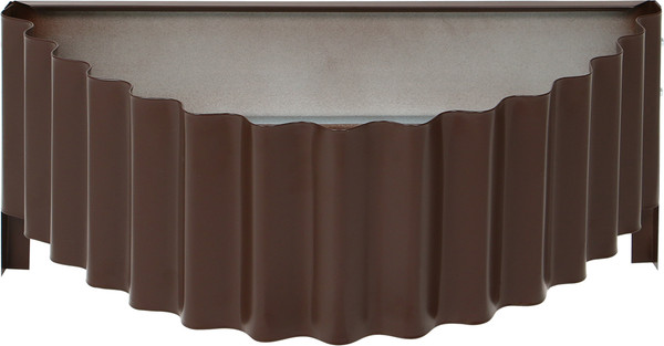 Изображение товара Грядка модульная GREENGO Клумба оцинкованная Лепесток 70см (коричневый)