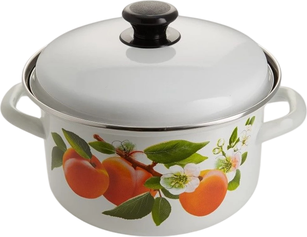 Изображение товара Кастрюля КМЗ С декором / 42304-122/6-У4СД (белый)