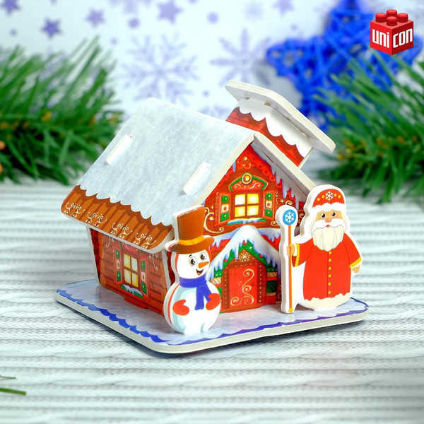 Изображение товара Конструктор Unicon Дом деда мороза / 3564567
