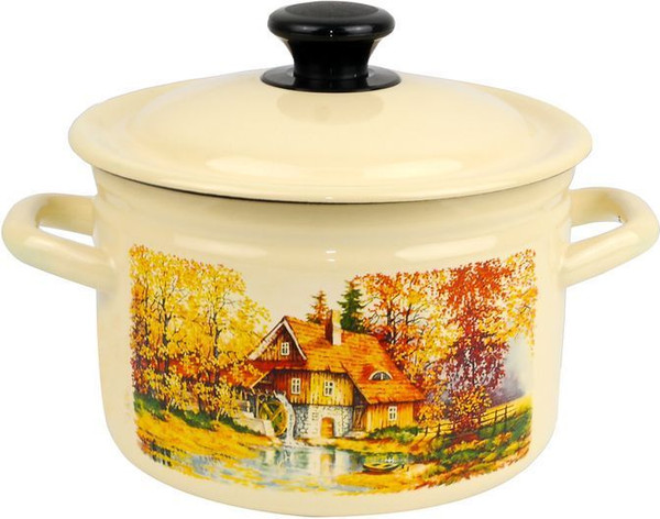 Изображение товара Кастрюля КМЗ Старая мельница / 41704-142/6-У4СМ (слоновая кость)