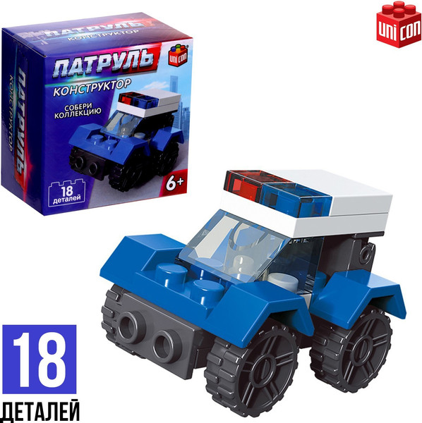 Изображение товара Конструктор Unicon Патрульная машинка / 9226520