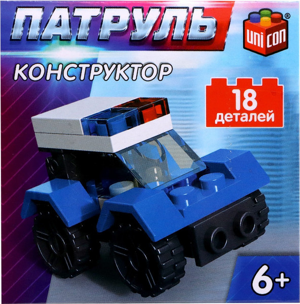 Изображение товара Конструктор Unicon Патрульная машинка / 9226520