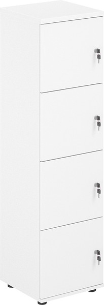 Шкаф Norden 4 ячейки 40х40х148.3 / SG.817.WH.WH (белый/белый) — фото 3