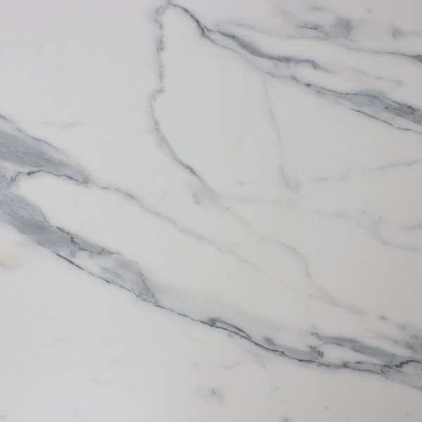 Изображение товара Обеденный стол LEPREMO AV 1208 HPL+МДФ раздвижной 1200-1600x800 (мрамор белый/черный)