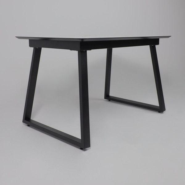 Изображение товара Обеденный стол LEPREMO AV 1208 HPL+МДФ раздвижной 1200-1600x800 (мрамор белый/черный)