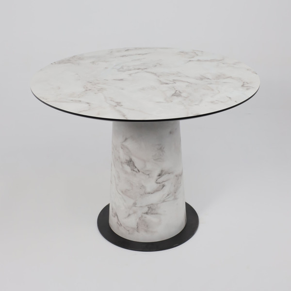 Изображение товара Обеденный стол LEPREMO AV 1317 HPL+МДФ 1000 (виктори натуральный/черный)