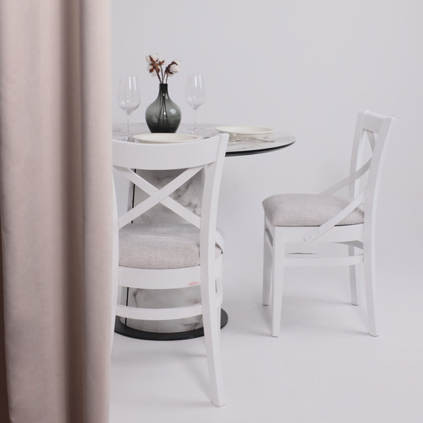 Изображение товара Обеденный стол LEPREMO AV 1317 HPL+МДФ 1000 (виктори натуральный/черный)