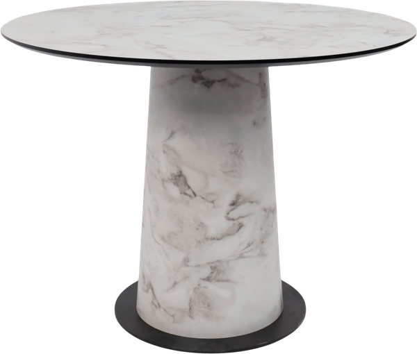 Изображение товара Обеденный стол LEPREMO AV 1317 HPL+МДФ 1000 (виктори натуральный/черный)