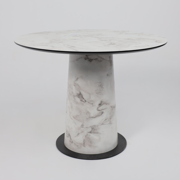 Изображение товара Обеденный стол LEPREMO AV 1317 HPL+МДФ 1000 (виктори натуральный/черный)