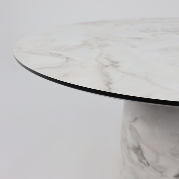 Изображение товара Обеденный стол LEPREMO AV 1317 HPL+МДФ 1000 (виктори натуральный/черный)