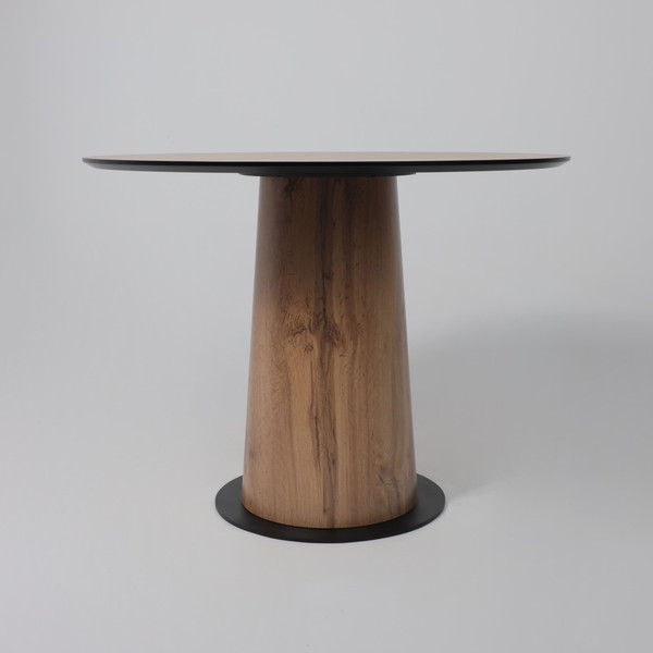 Изображение товара Обеденный стол LEPREMO AV 1317 HPL+МДФ 1000 (дуб вотан/черный)