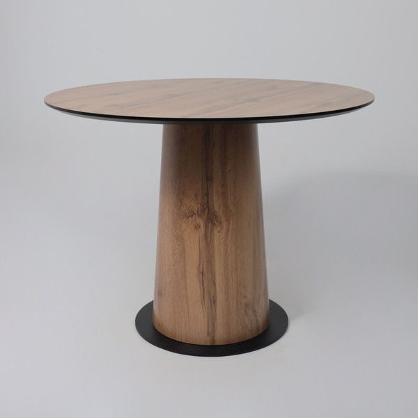 Изображение товара Обеденный стол LEPREMO AV 1317 HPL+МДФ 1000 (дуб вотан/черный)