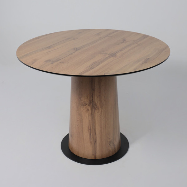 Изображение товара Обеденный стол LEPREMO AV 1317 HPL+МДФ 1000 (дуб вотан/черный)