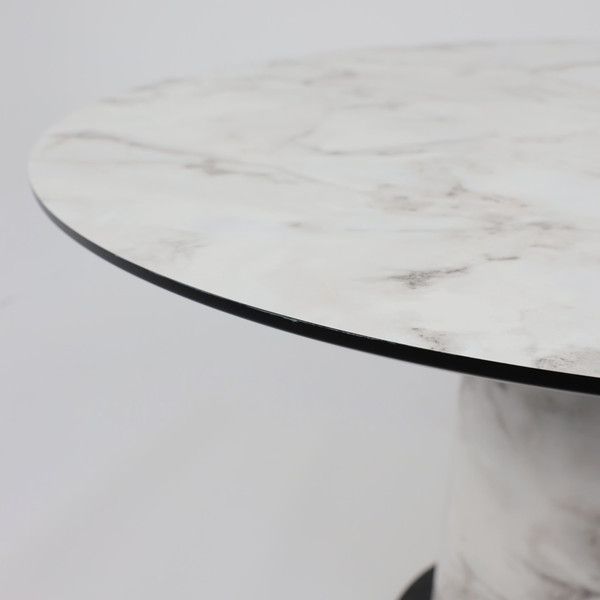 Изображение товара Обеденный стол LEPREMO AV 1317 HPL+МДФ 1200 (виктори натуральный/черный)