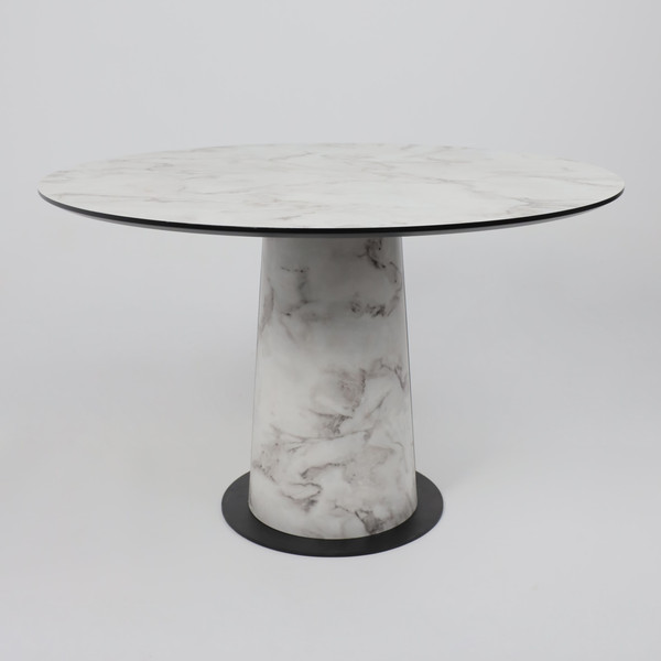 Изображение товара Обеденный стол LEPREMO AV 1317 HPL+МДФ 1200 (виктори натуральный/черный)